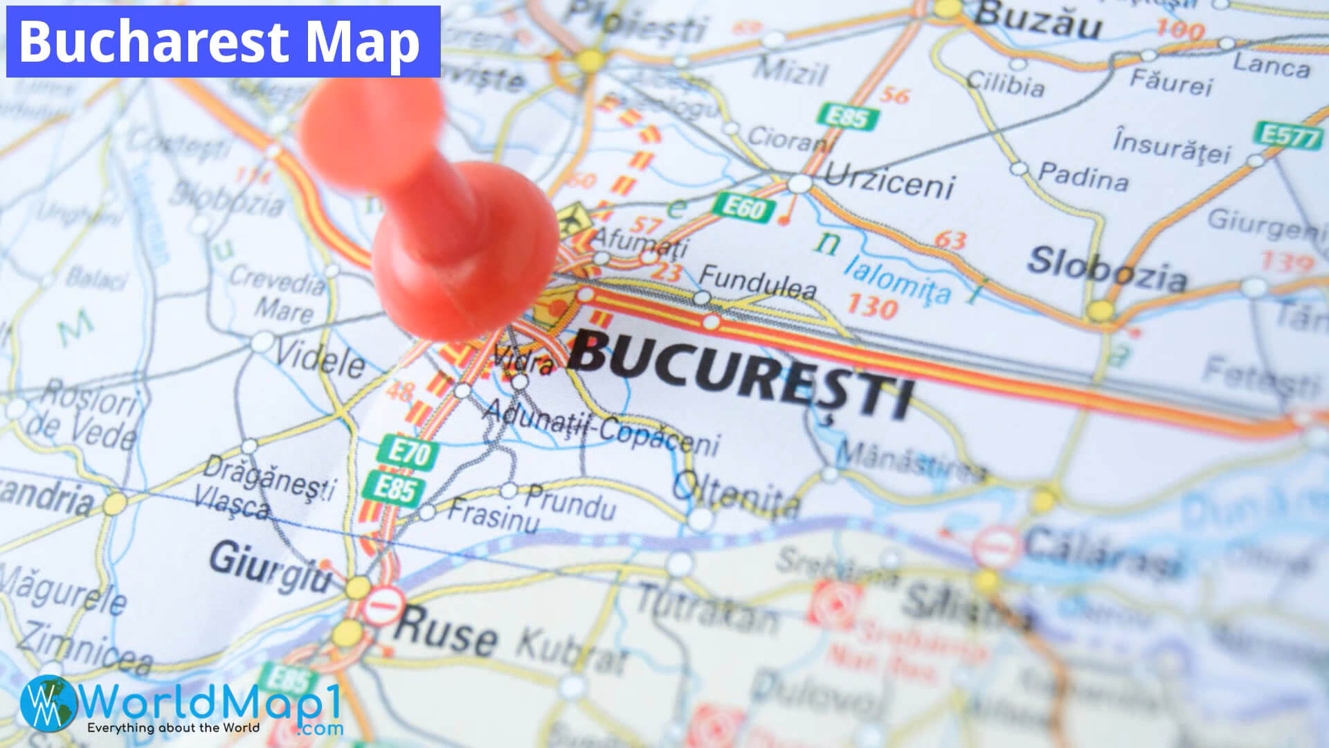 Bukarest Karte Rumänien